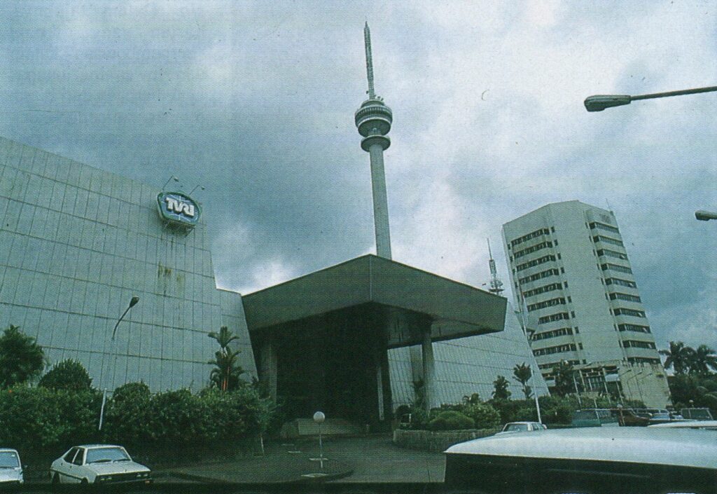 Gedung Studio Utama TVRI, 1992. Jakarta tempo dulu, TVRI jadul