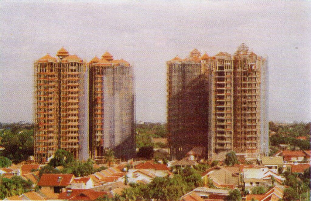 Kondominium Kintamani saat dibangun, 1997. Jakarta tempo dulu