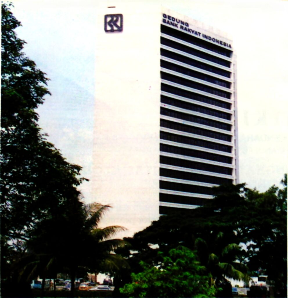 Gedung BRI I akhir 1980an. Jakarta tempo dulu