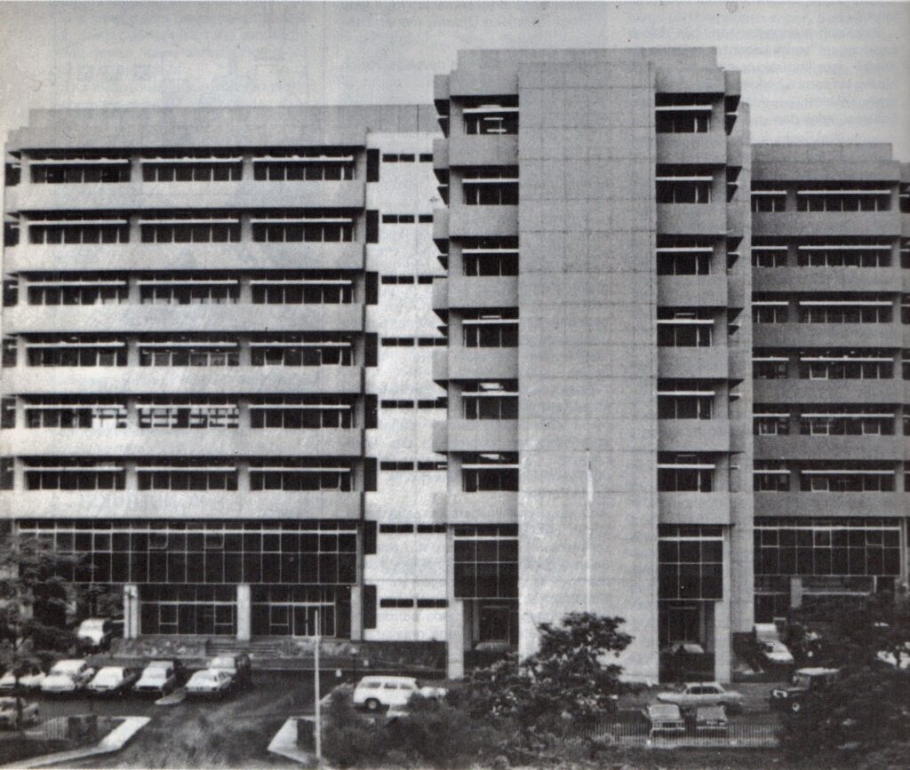 Gedung Kementerian ATR/BPN pada tahun 1983. Eks Gedung Ditjen Tata Ruang Kementerian PU