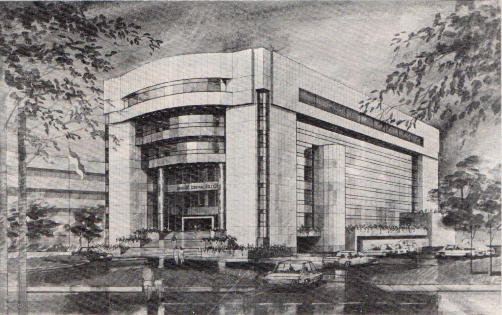 Sketsa Gedung Bank Dewa Rutji