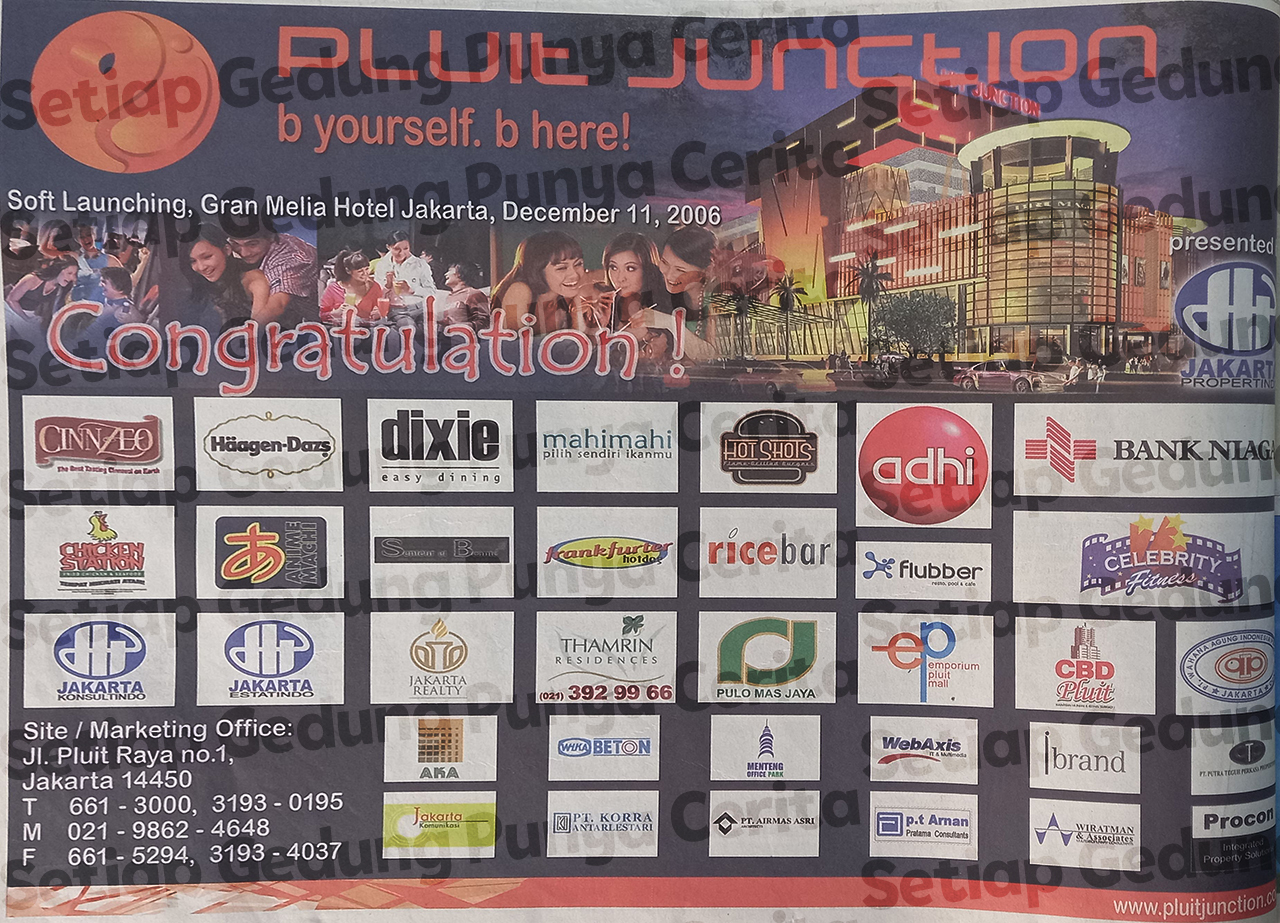 Iklan Pluit Junction, 11 Desember 2006